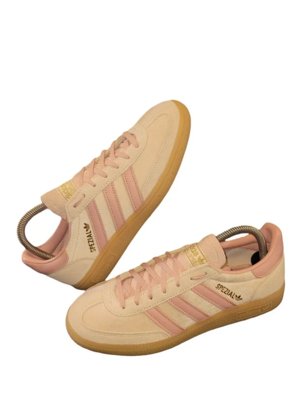 Adidas Handball Spezial Wonder Quartz Pink Tan Gum Sneakers ♀️ Women's Size 8.5 - Picture 7 of 16